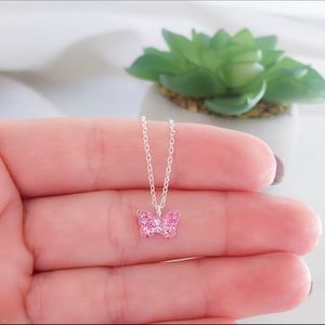 Butterfly necklace 925 SS and Cubic Zirconia